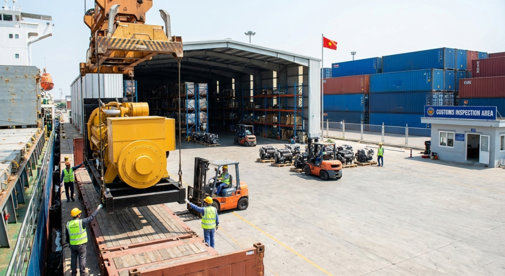 logistics cho nhập khẩu máy móc