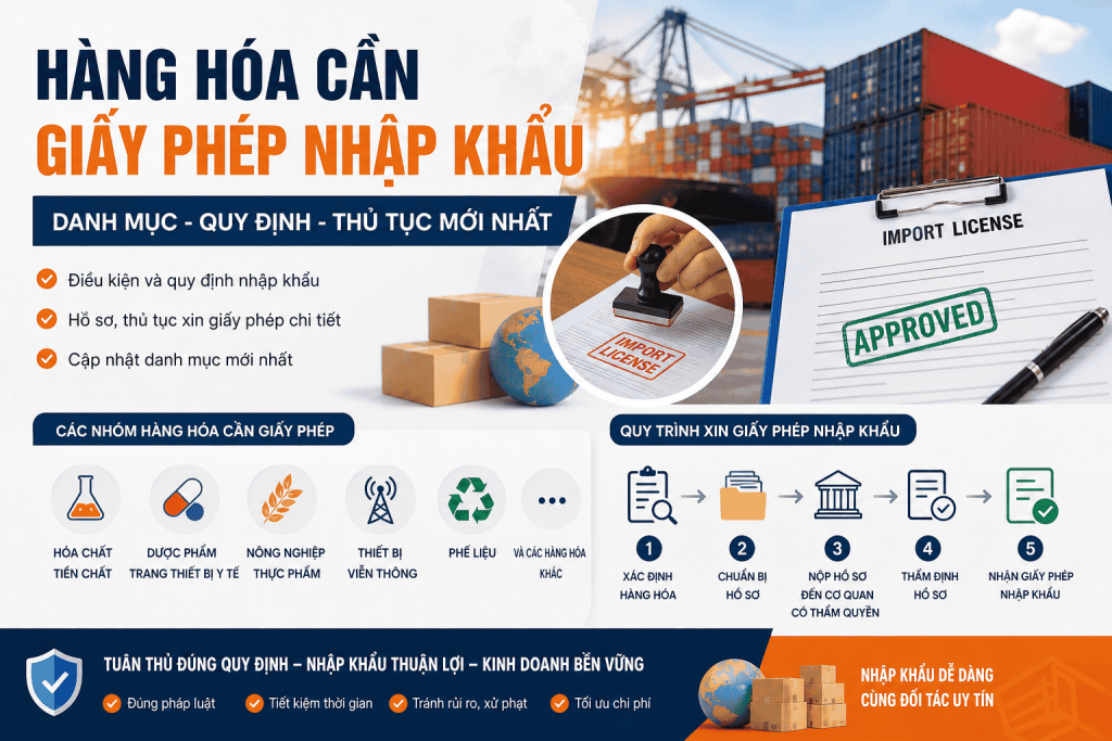hàng hóa cần giấy phép nhập khẩu