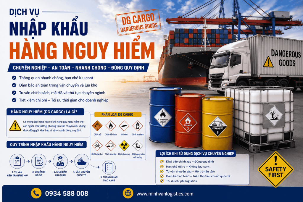 Dịch Vụ Nhập Khẩu Hàng Nguy Hiểm Chuyên Nghiệp