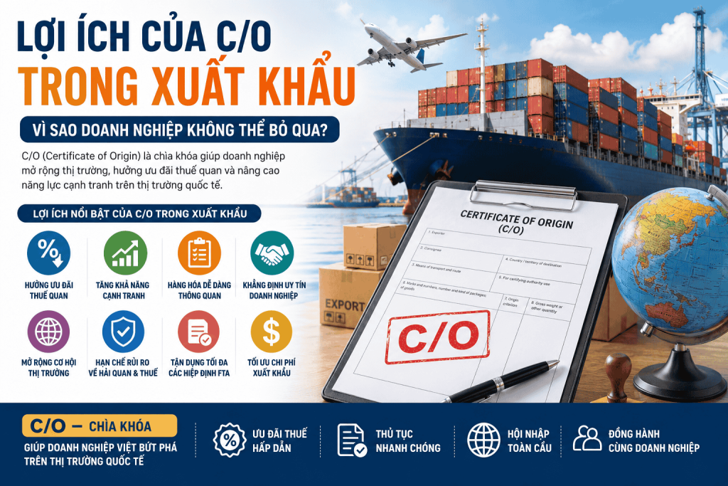 Lợi Ích Của C/O Trong Xuất Khẩu