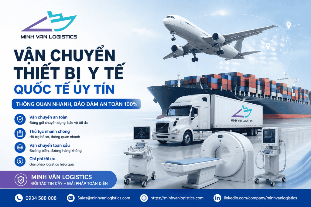 Vận Chuyển Thiết Bị Y Tế Quốc Tế Uy Tín
