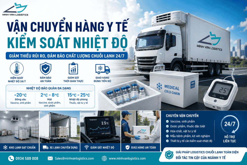Vận Chuyển Hàng Y Tế Kiểm Soát Nhiệt Độ