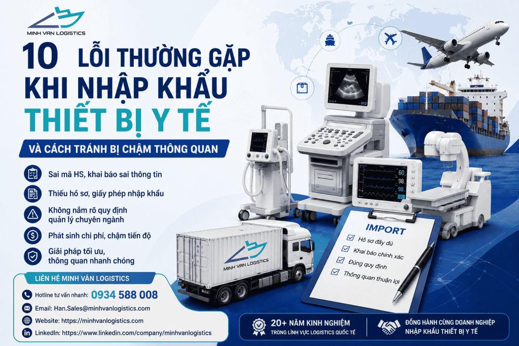 10 Lỗi Thường Gặp Khi Nhập Khẩu Thiết Bị Y Tế