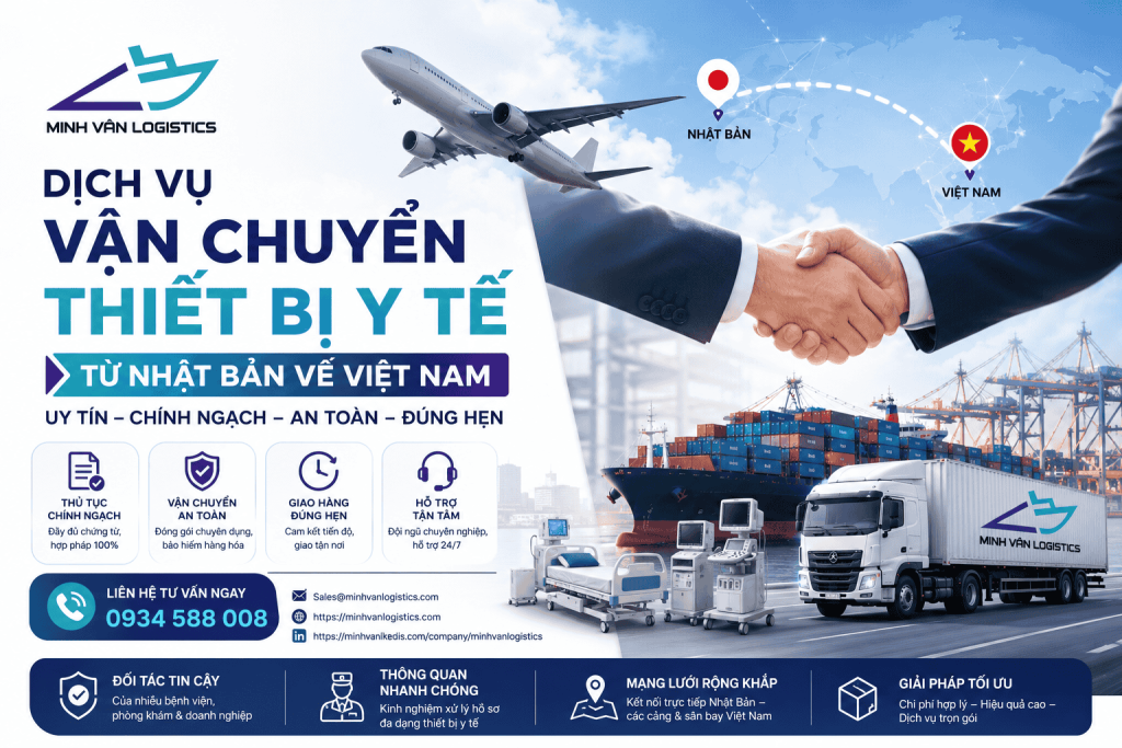 Dịch Vụ Vận Chuyển Thiết Bị Y Tế Từ Nhật Bản Về Việt Nam