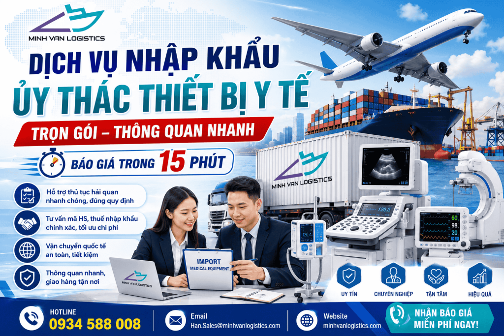 Dịch Vụ Nhập Khẩu Ủy Thác Thiết Bị Y Tế Trọn Gói