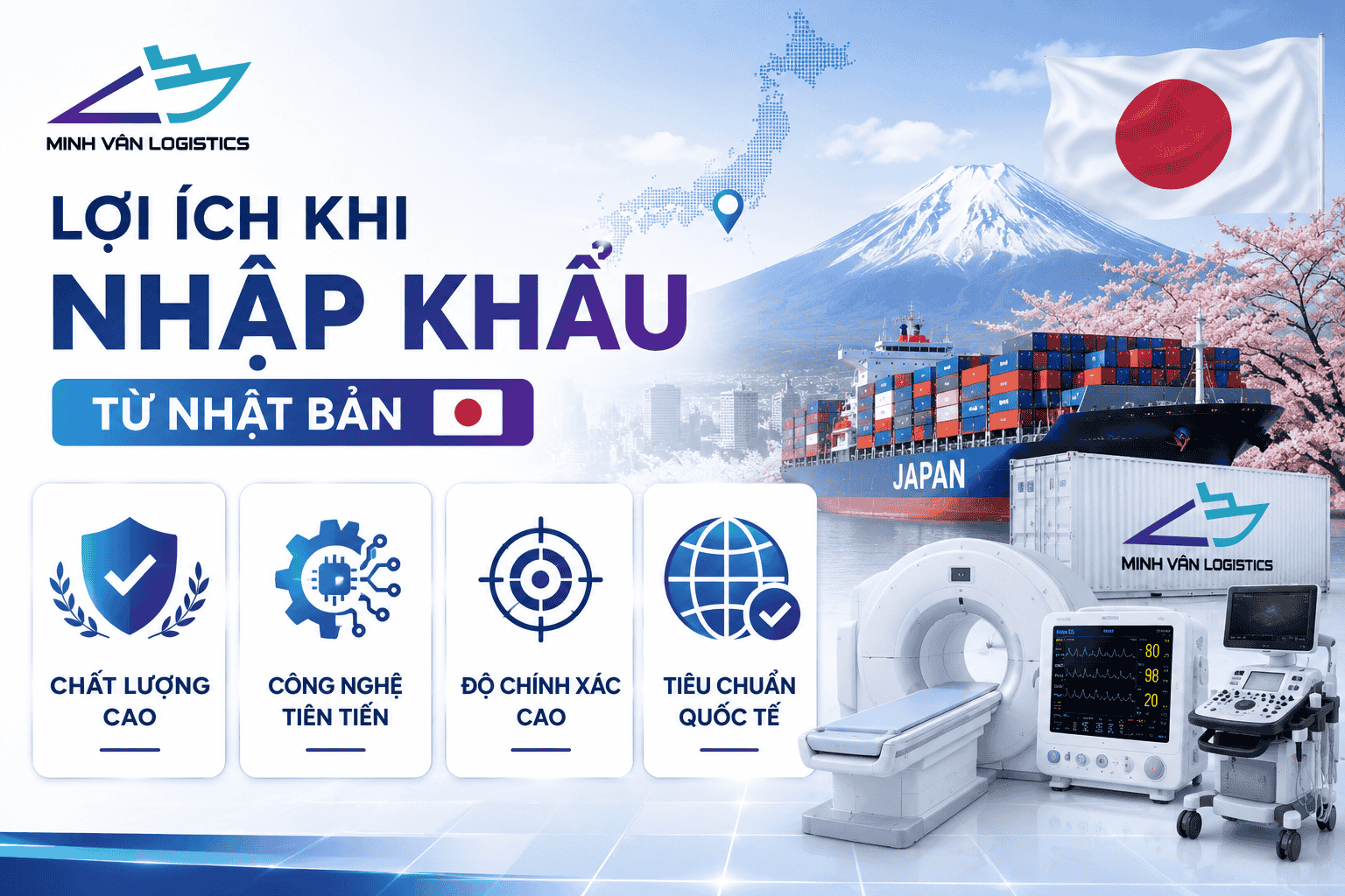 Lợi ích khi nhập khẩu thiết bị y tế từ từ Nhật Bản