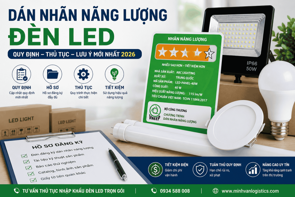 Dán nhãn năng lượng đèn LED mới nhất 2026