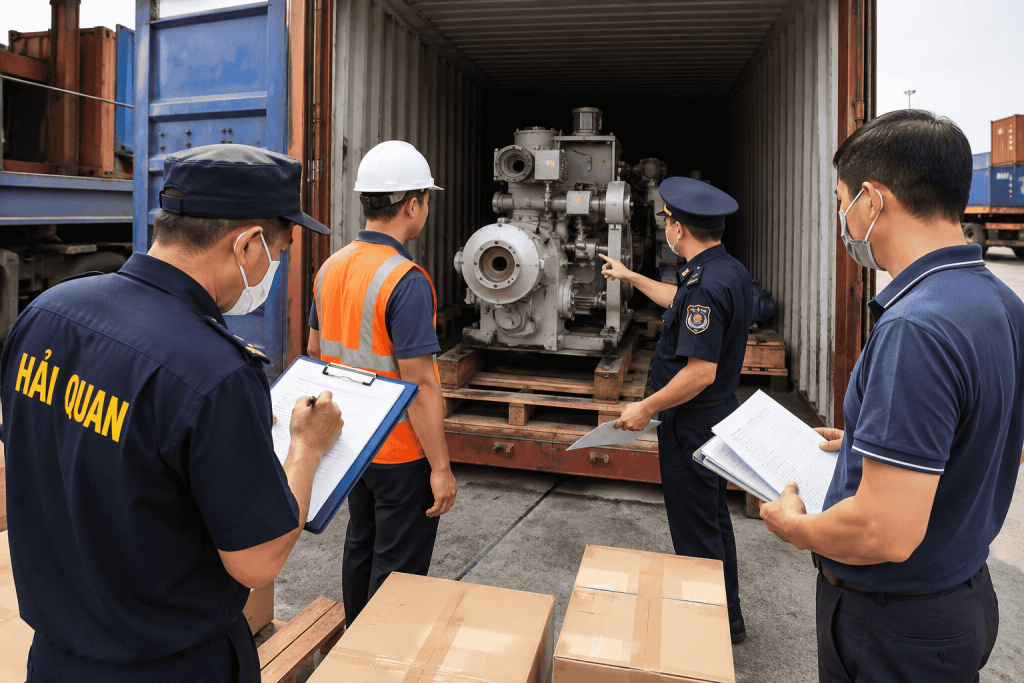Máy Móc Nhập Khẩu Bị Kiểm Hóa