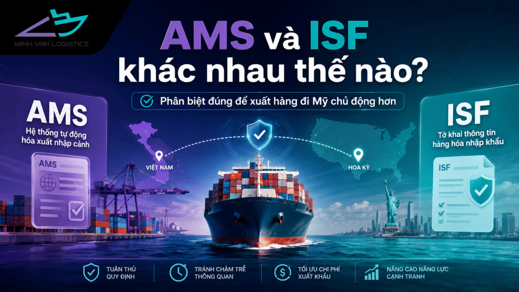 AMS và ISF khác nhau như thế nào khi xuất khẩu đi Mỹ