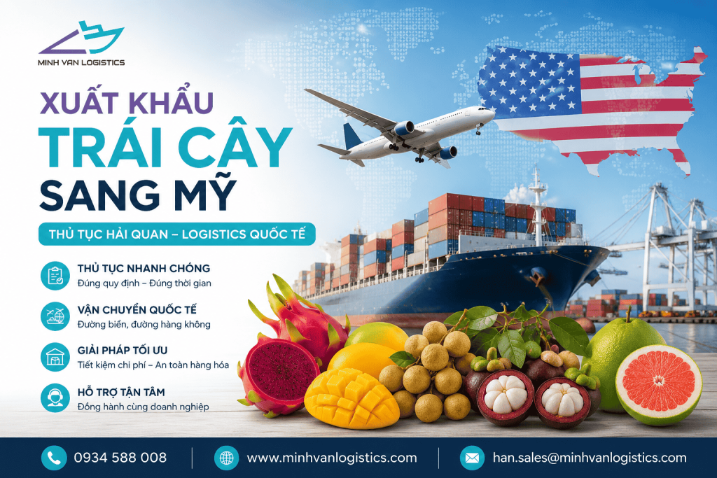 Xuất khẩu trái cây sang Mỹ