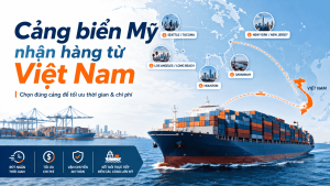 Cảng biển Mỹ nhận hàng từ Việt Nam