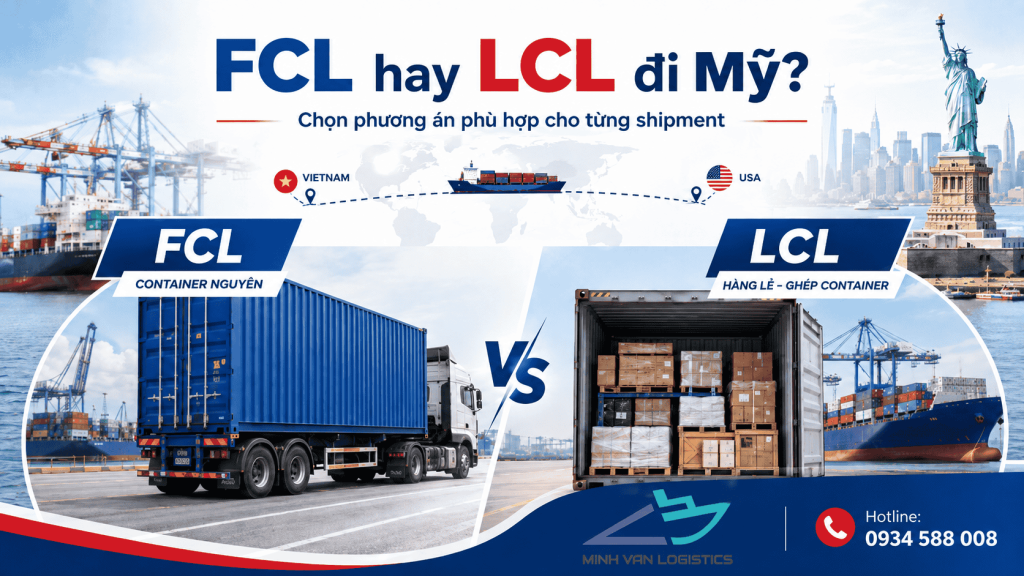 FCL hay LCL đi Mỹ