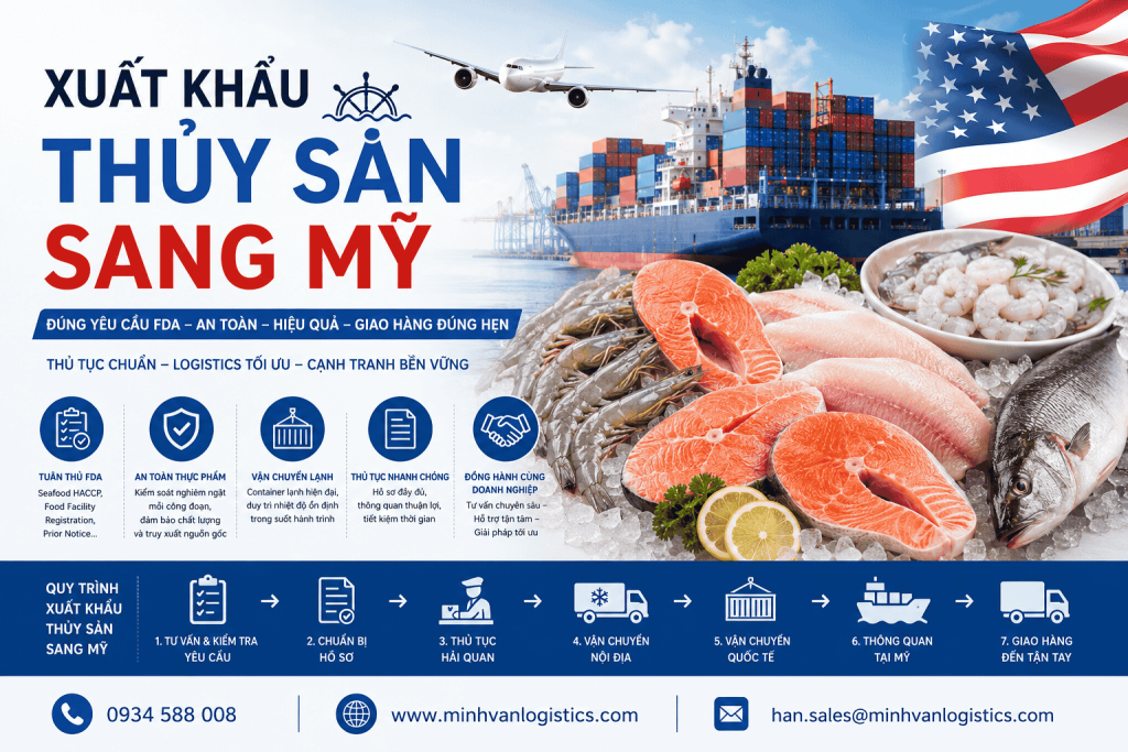 Xuất khẩu thủy sản sang Mỹ