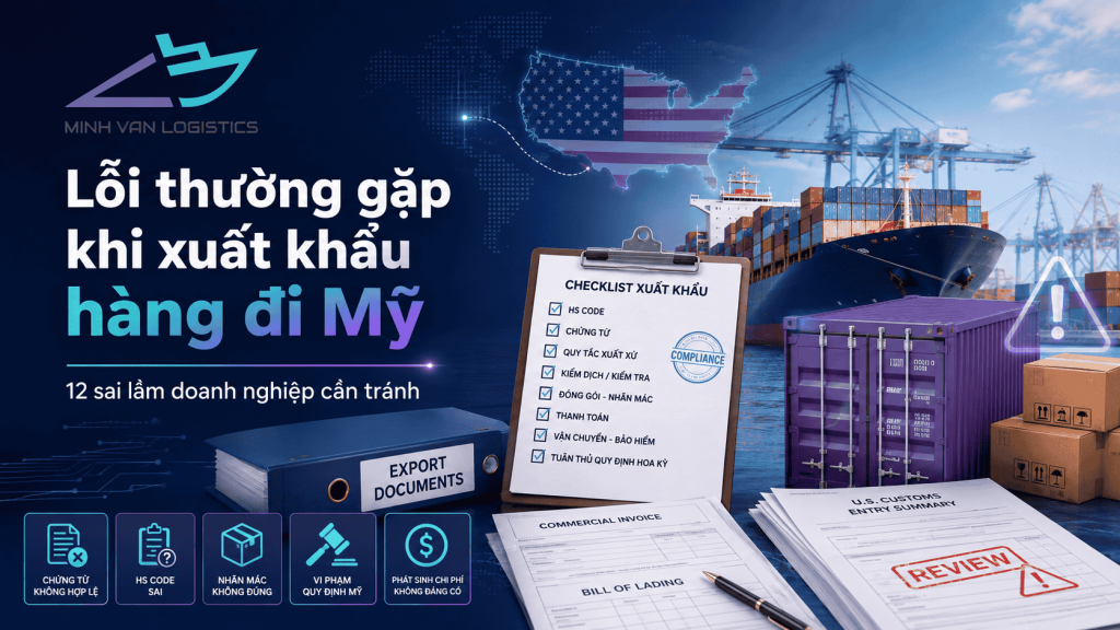 Lỗi thường gặp khi xuất khẩu hàng đi Mỹ