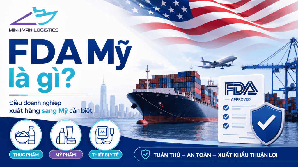 FDA Mỹ là gì? 9 điểm doanh nghiệp B2B phải kiểm tra trước khi booking hàng đi Mỹ