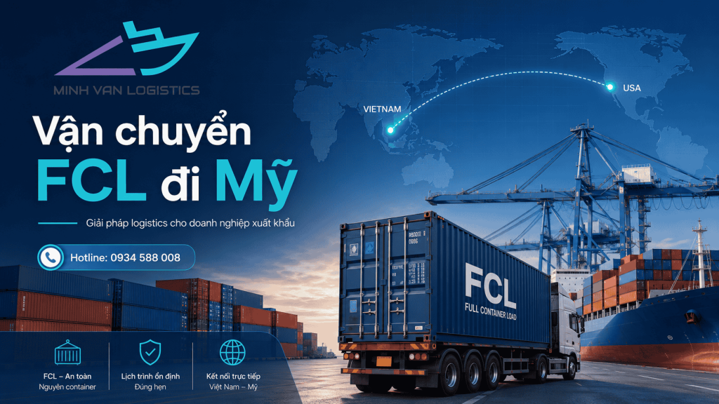 Vận chuyển FCL đi Mỹ: Quy trình, chi phí và giải pháp cho doanh nghiệp B2B