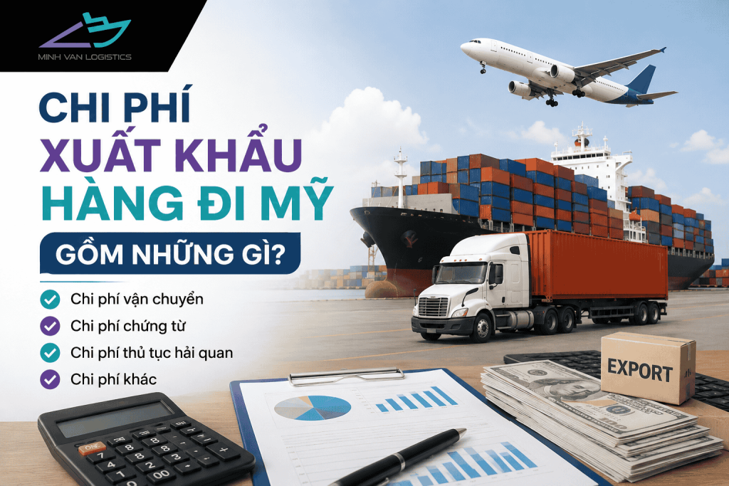 Chi phí xuất khẩu hàng đi Mỹ gồm những khoản nào