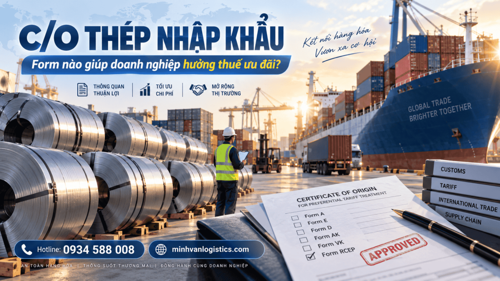 C/O thép nhập khẩu