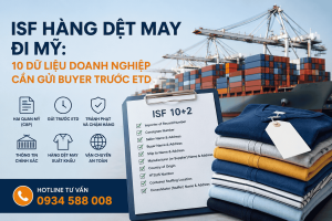 ISF hàng dệt may đi Mỹ