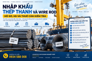 Nhập khẩu thép thanh và wire rod