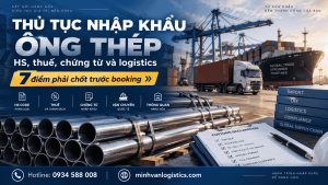 Thủ tục nhập khẩu ống thép