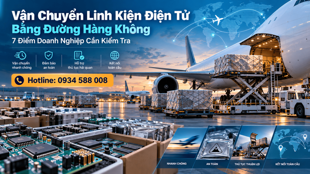 Vận Chuyển Linh Kiện Điện Tử Bằng Đường Hàng Không