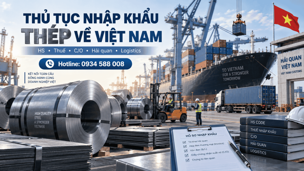 Thủ tục nhập khẩu thép về Việt Nam