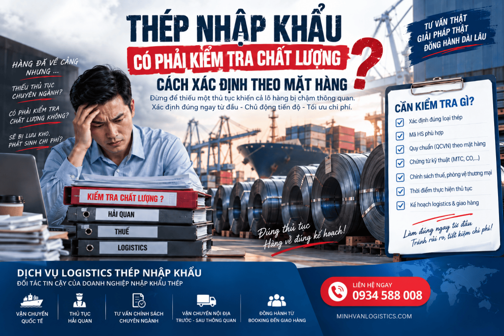 Kiểm tra chất lượng thép nhập khẩu