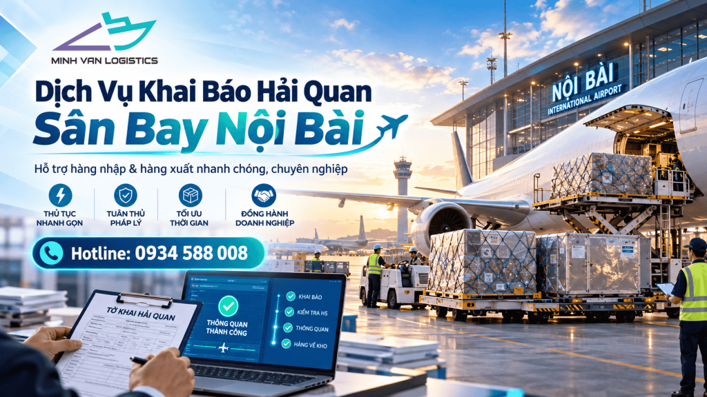Dịch Vụ Khai Báo Hải Quan Sân Bay Nội Bài