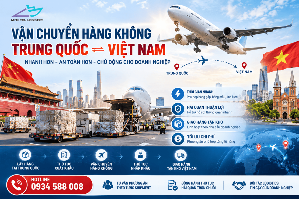 Vận Chuyển Hàng Không Trung Quốc Việt Nam