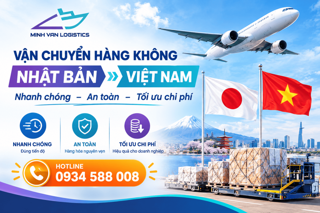 Vận chuyển hàng không Nhật Bản Việt Nam nhanh chóng, an toàn, tối ưu chi phí