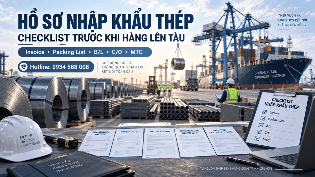 Hồ sơ nhập khẩu thép cần những gì
