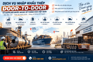 Dịch vụ nhập khẩu thép Door-to-Door