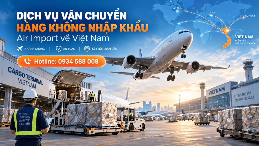 Dịch Vụ Vận Chuyển Hàng Không Nhập Khẩu
