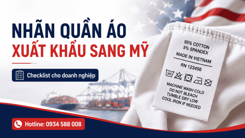 Nhãn quần áo xuất khẩu sang Mỹ cần ghi gì