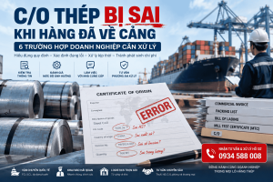 C/O Thép Bị Sai Khi Hàng Đã Về Cảng