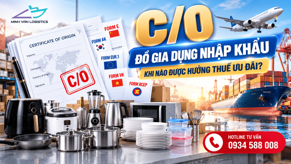 C/O Đồ Gia Dụng Nhập Khẩu