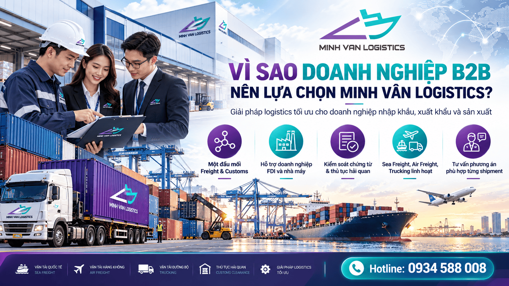Vì sao doanh nghiệp B2B nên lựa chọn Minh Vân Logistics?
