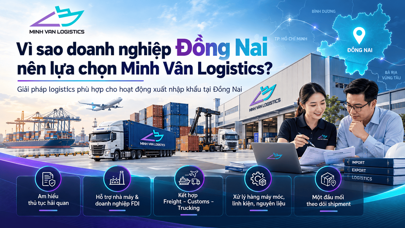 Vì sao doanh nghiệp Đồng Nai nên lựa chọn Minh Vân Logistics?