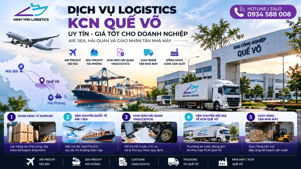 Dịch Vụ Logistics KCN Quế Võ Uy Tín, Giá Tốt Cho Doanh Nghiệp