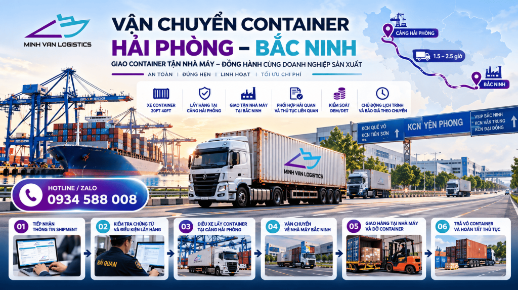Vận Chuyển Container Hải Phòng – Bắc Ninh