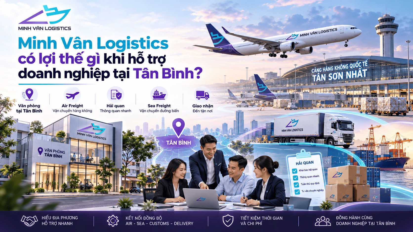 Minh Vân Logistics có lợi thế gì khi hỗ trợ doanh nghiệp tại Tân Bình?