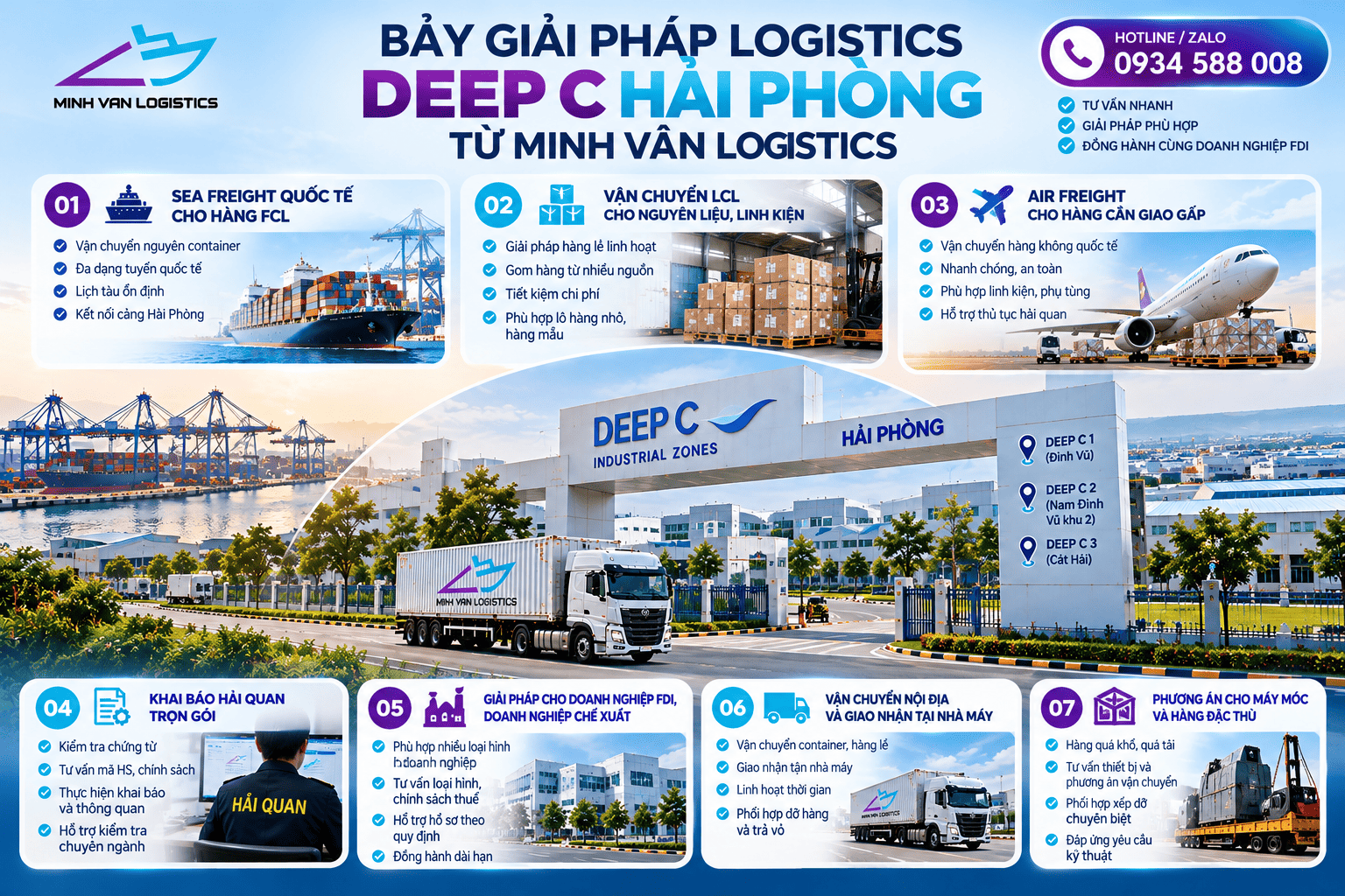 dịch vụ logistics KCN Đình Vũ