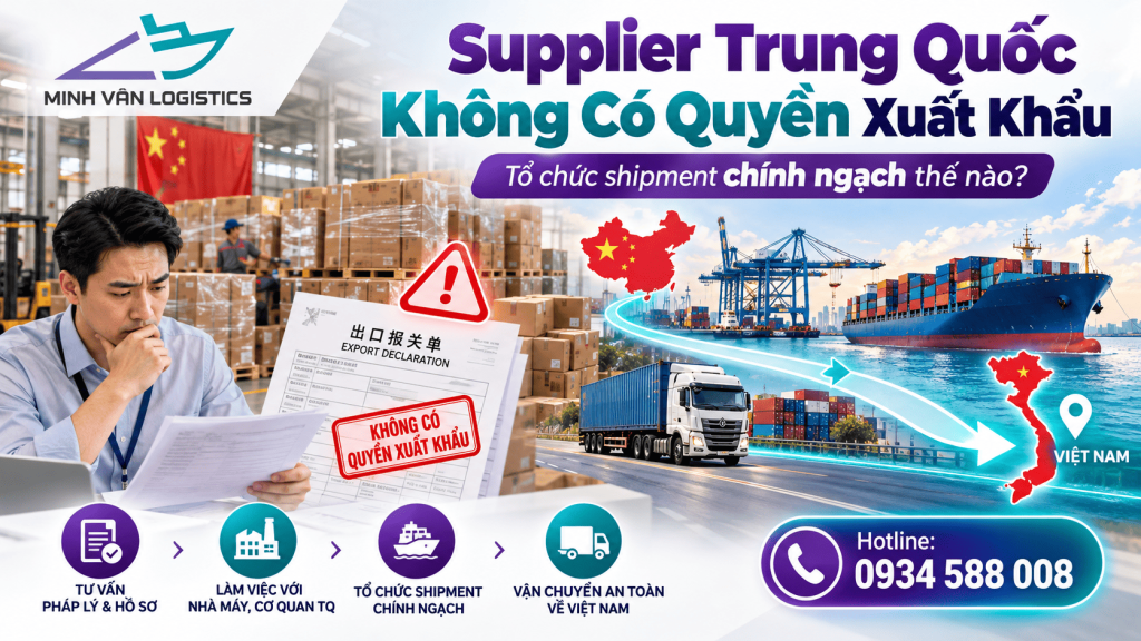 Supplier Trung Quốc Không Có Quyền Xuất Khẩu