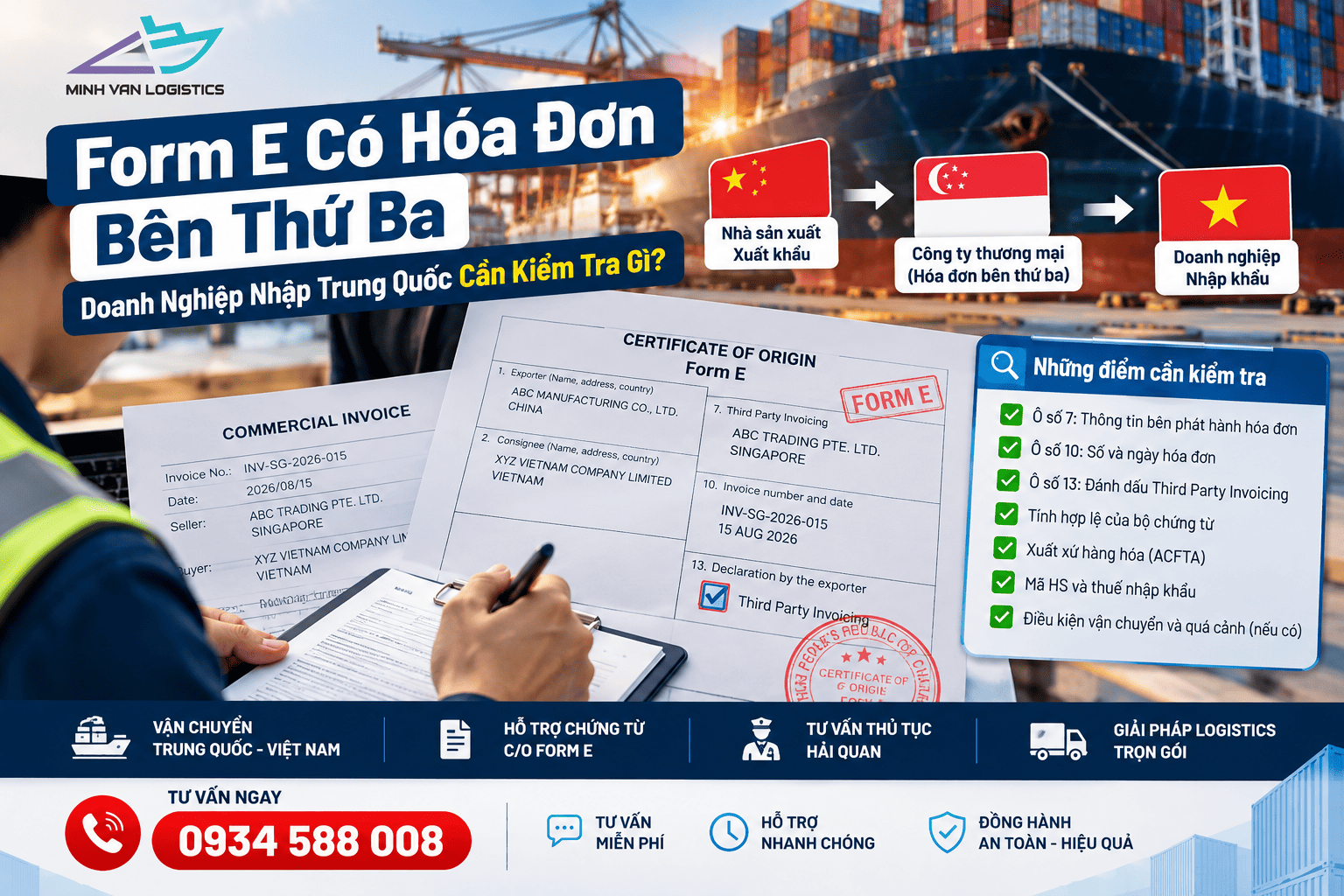 Form E Có Hóa Đơn Bên Thứ Ba