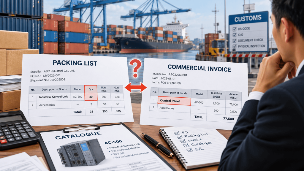 Packing List Lệch Invoice