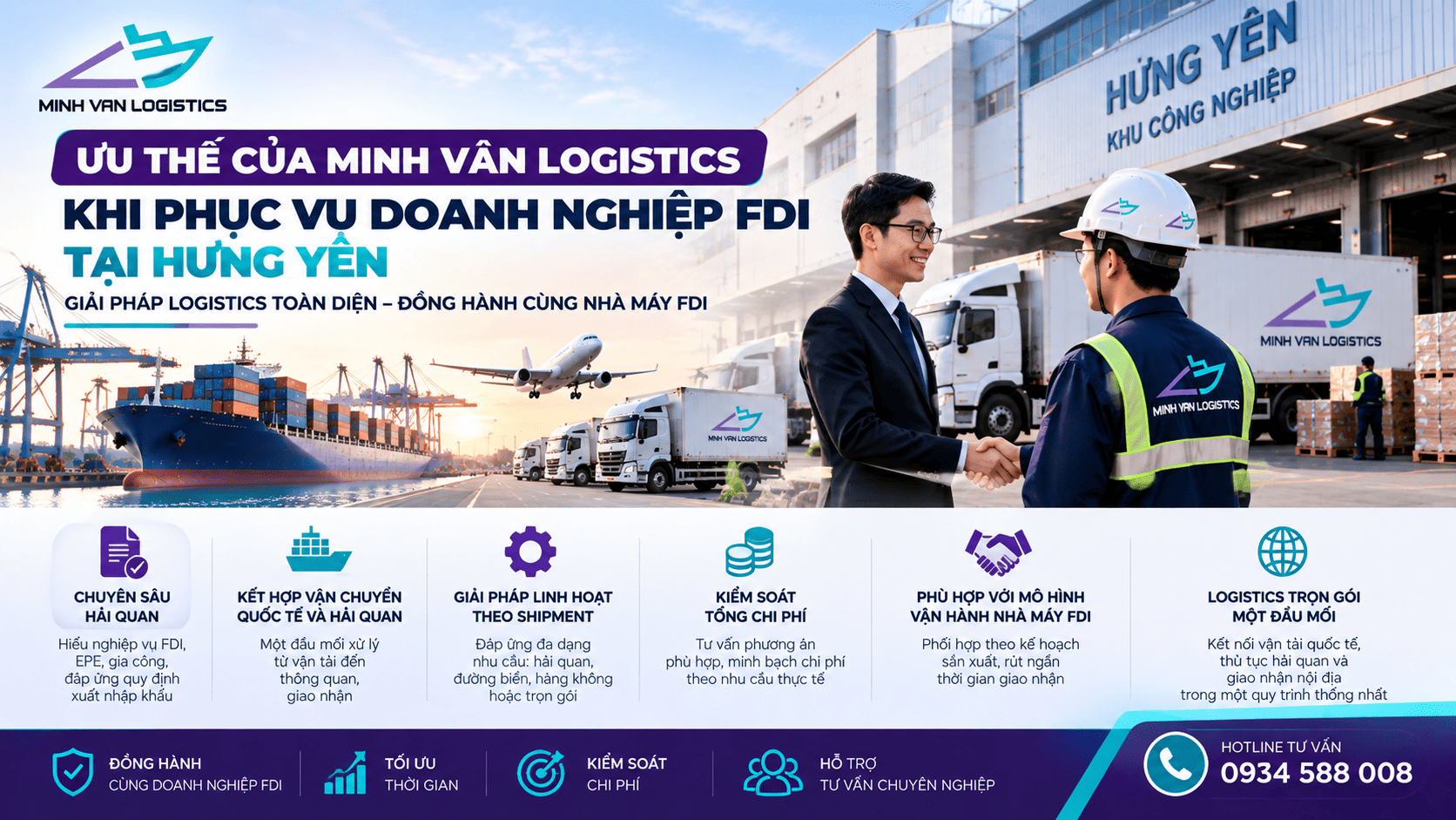 Ưu Thế Của Minh Vân Logistics Khi Phục Vụ Doanh Nghiệp FDI Tại Hưng Yên
