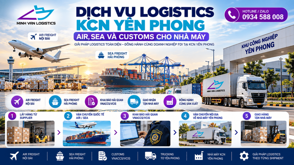 Dịch Vụ Logistics KCN Yên Phong