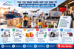 Thủ Tục Nhập Khẩu Máy Xay Sinh Tố