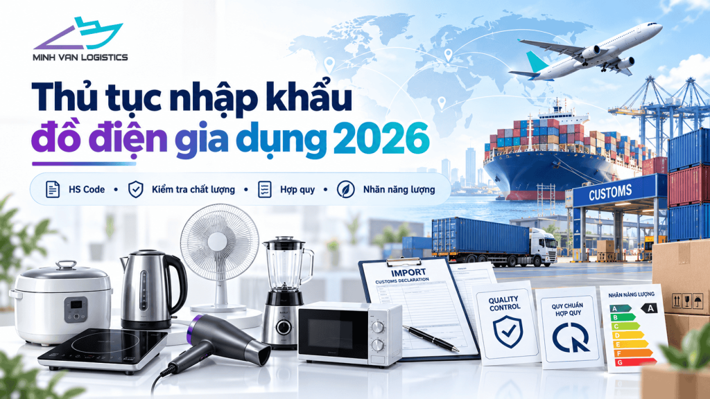 Thủ tục nhập khẩu đồ điện gia dụng 2026